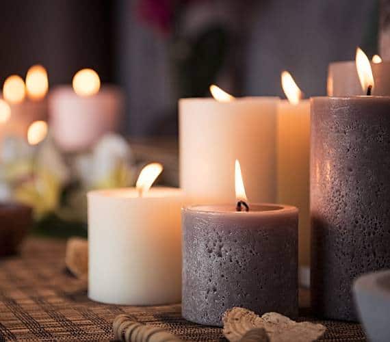 velas de masaje